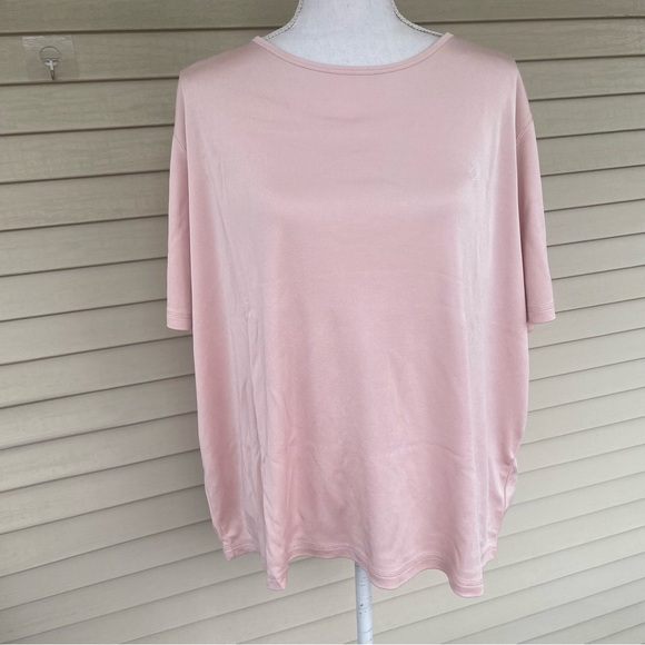 Lauren Ralph Lauren Tops - Lauren Ralph Lauren Pink Silk/Cotton Blend Top Size 3X